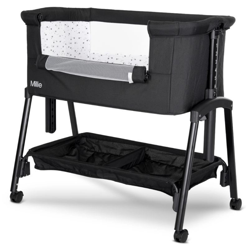 لوريلي سرير اطفال ميلي بعجلات - اسود - 1008073 - Image 3